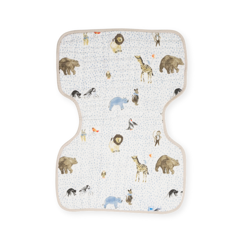 Cotton Muslin Burp Cloth - Party Animals