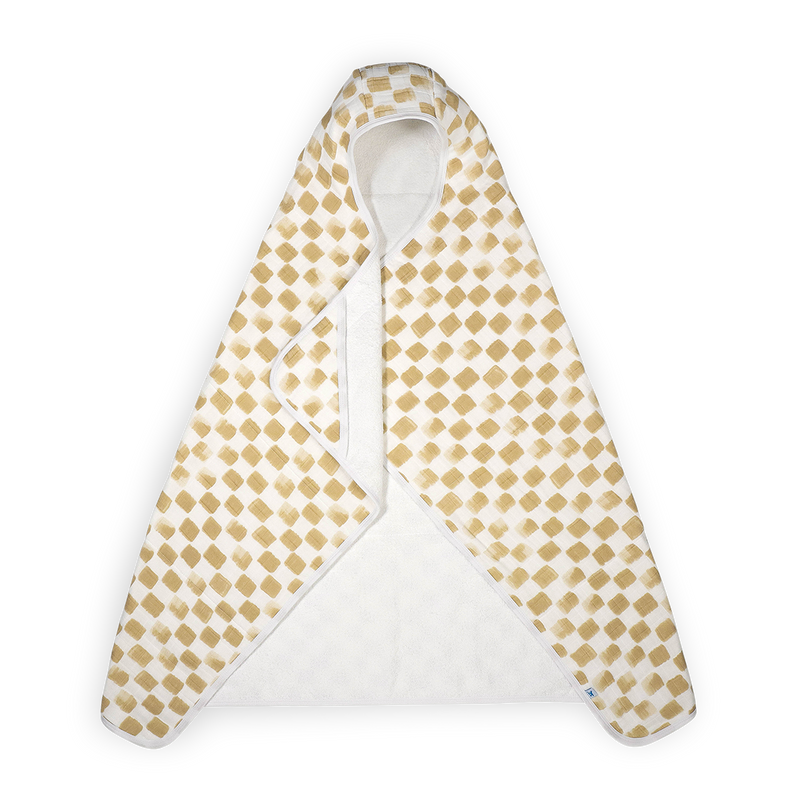 Cotton Hooded Toddler Towel - Adobe Checker