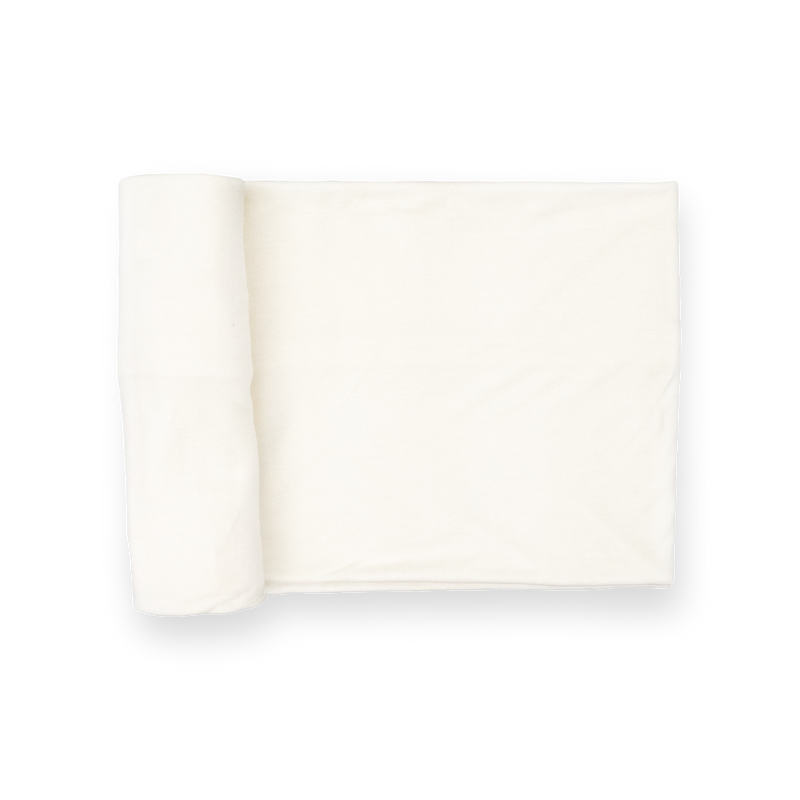 Stretch Knit Swaddle Blanket - White