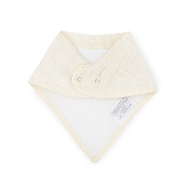 Cotton Muslin + Fleece Bandana Bib 4 Pack - Pressed Petals