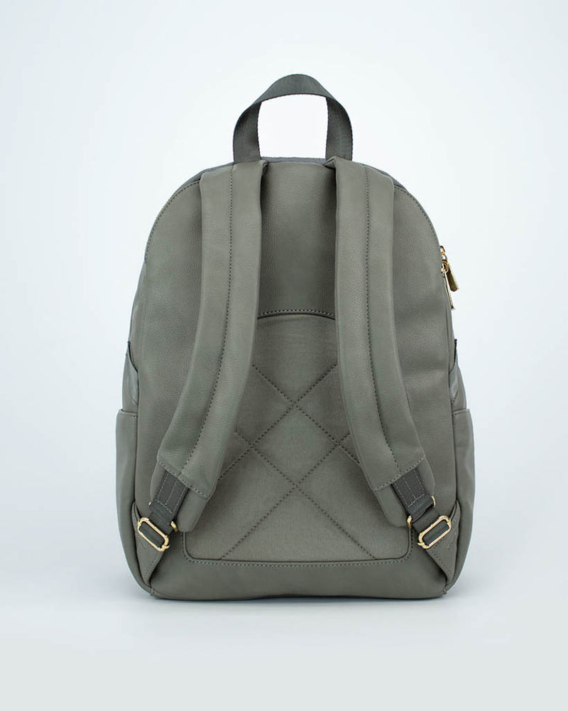 Skyline Backpack Grey Umber - Gold Hardware