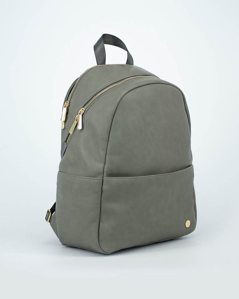 Skyline Backpack Grey Umber - Gold Hardware