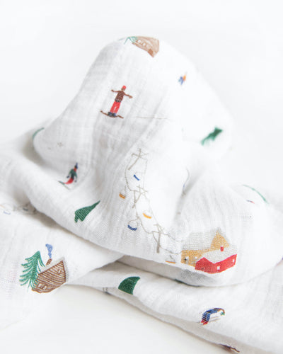Cotton Muslin Swaddle 2 Pack Set - Powder Party