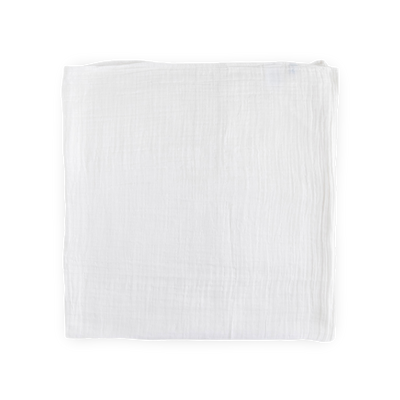 Cotton Muslin Swaddle Blanket - White