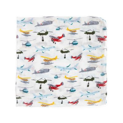 Deluxe Muslin Swaddle Blanket 2 Pack - Air Show