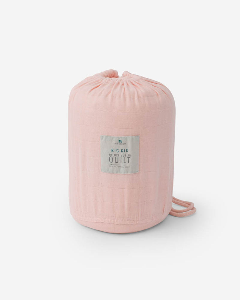 Deluxe Muslin Quilted Throw - Blush