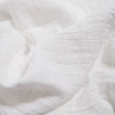 Organic Cotton Muslin Swaddle Blanket - White
