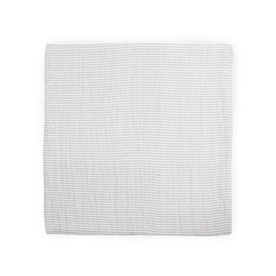 Organic Cotton Muslin Swaddle Blanket - Sand Stripe