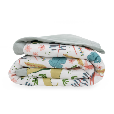 Cotton Muslin Toddler Comforter - Boho Dino