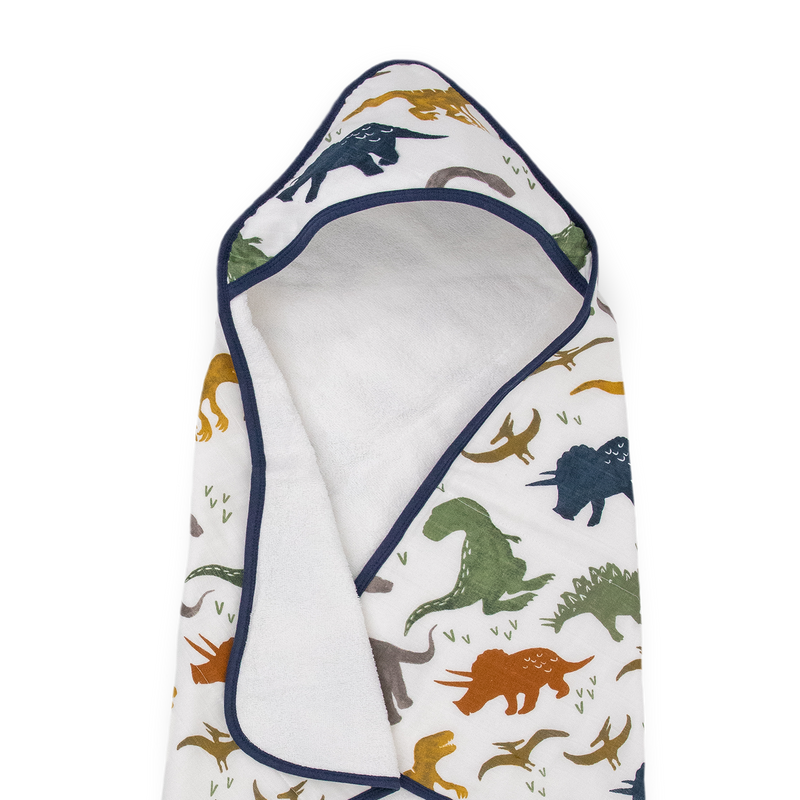 Infant Hooded Towel - Dino Friends