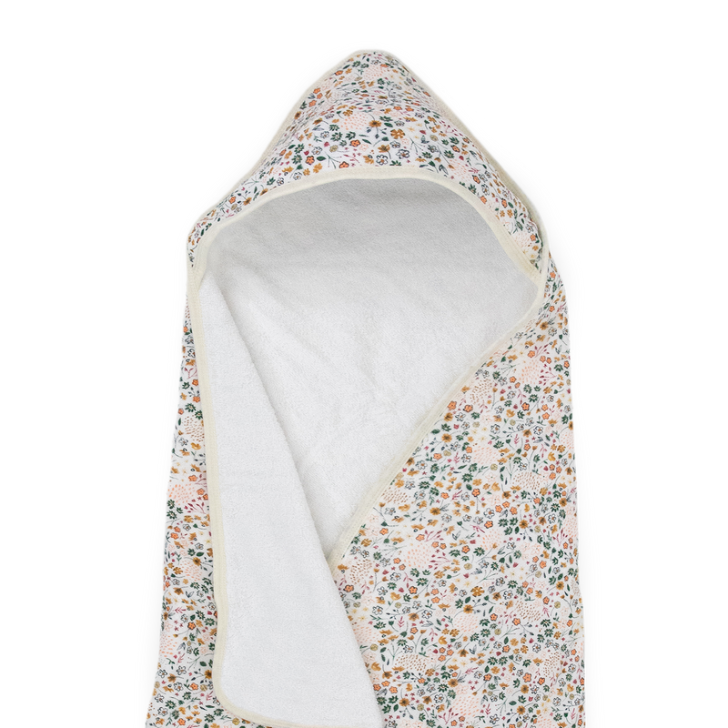 Infant Hooded Towel - Pressed Petals