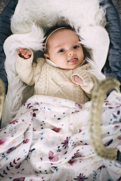 Deluxe Muslin Swaddle Blanket - Fairy Garden